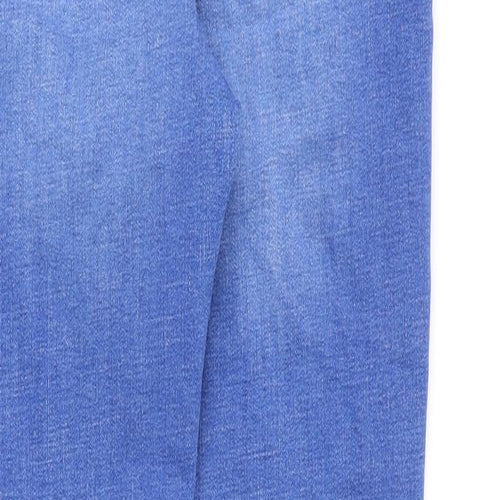 Denim & Co. Womens Blue Cotton Skinny Jeans Size 12 Regular Zip