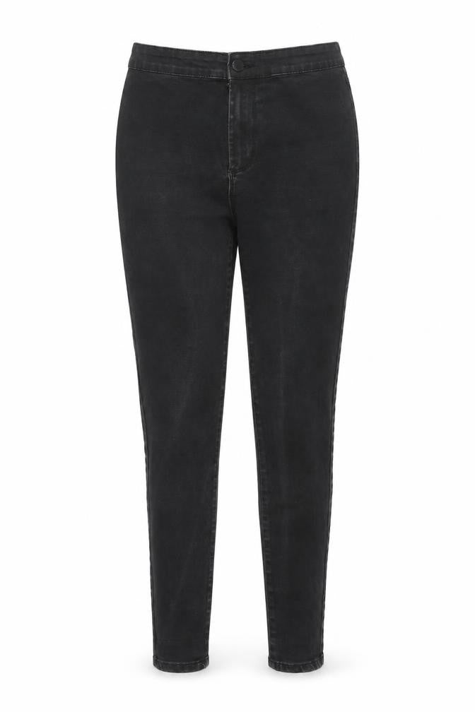 Denim & Co. Womens Black Cotton Skinny Jeans Size 12 Regular Zip