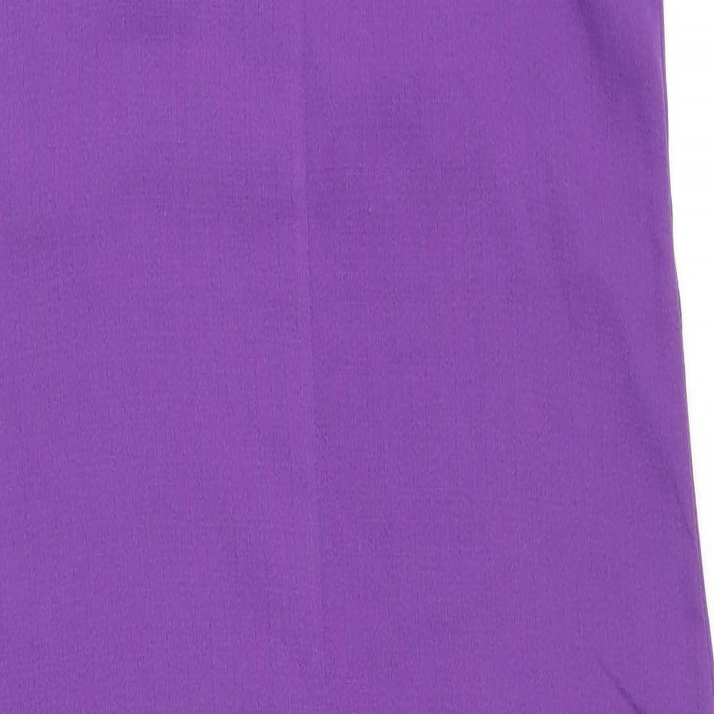 H&M Womens Purple Polyester Tank Dress Size XS V-Neck Pullover