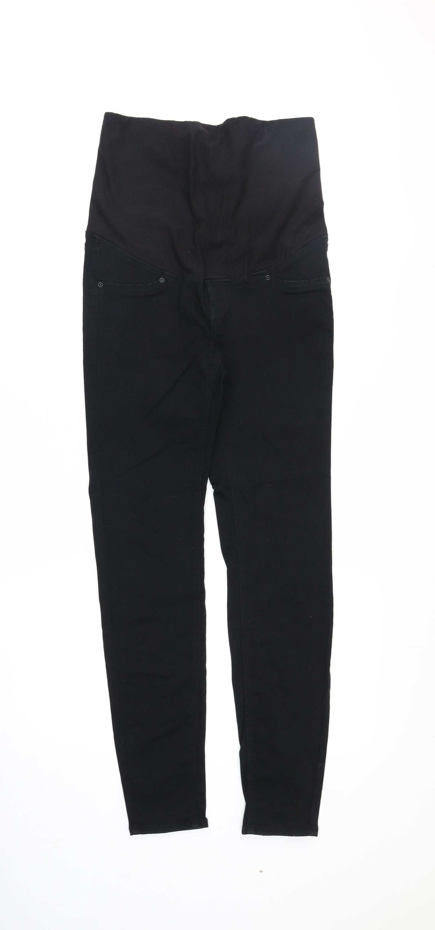 H&M Womens Black Cotton Skinny Jeans Size S Regular