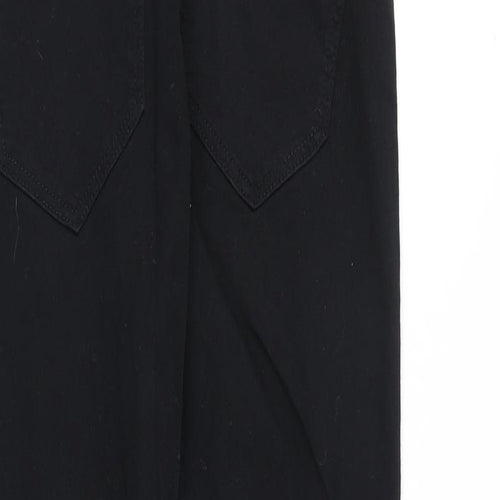 H&M Womens Black Cotton Skinny Jeans Size S Regular
