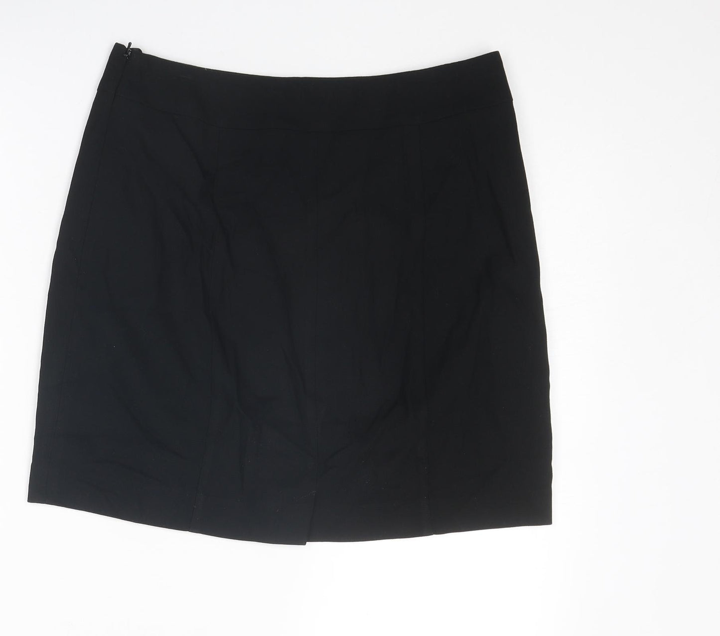 The Collection Womens Black Polyester Straight & Pencil Skirt Size 12 Zip