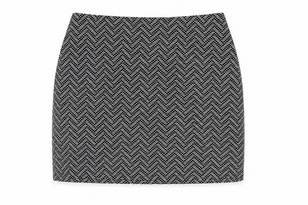 Marks and Spencer Womens Black Geometric Polyester Bandage Skirt Size 14