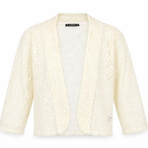 Dunnes Stores Womens Ivory Nylon Kimono Blouse Size 14 V-Neck