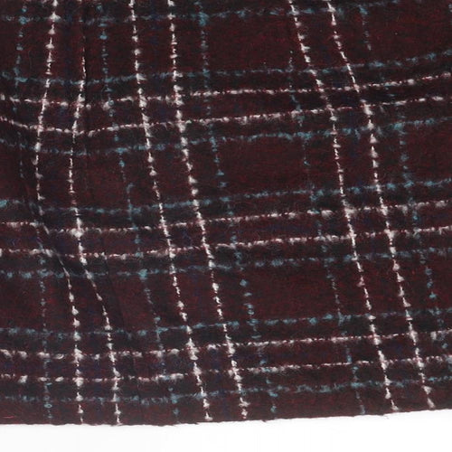 New Look Womens Multicoloured Plaid Acrylic A-Line Skirt Size 14 Zip