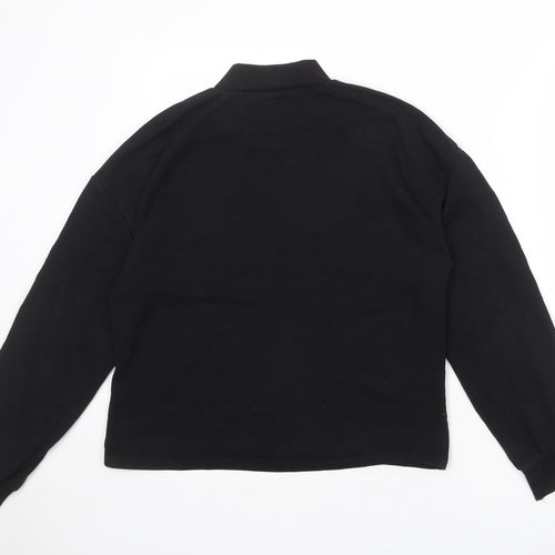 Zara Womens Black Cotton Pullover Sweatshirt Size M Pullover - Do something you can be proud of