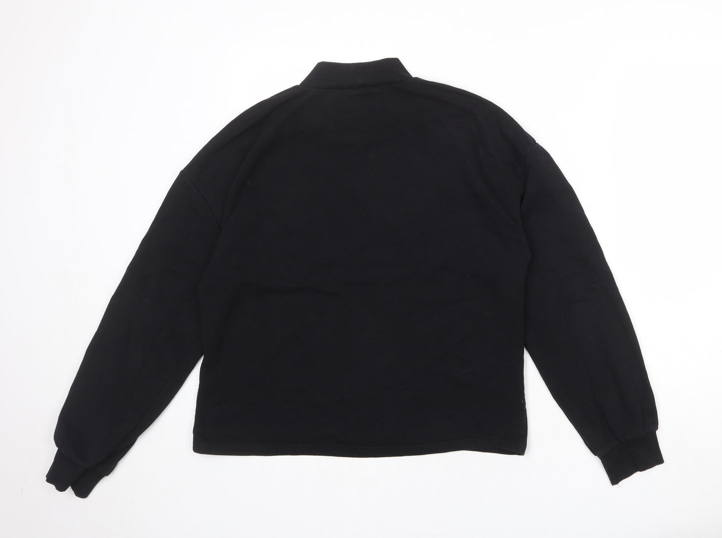 Zara Womens Black Cotton Pullover Sweatshirt Size M Pullover - Do something you can be proud of