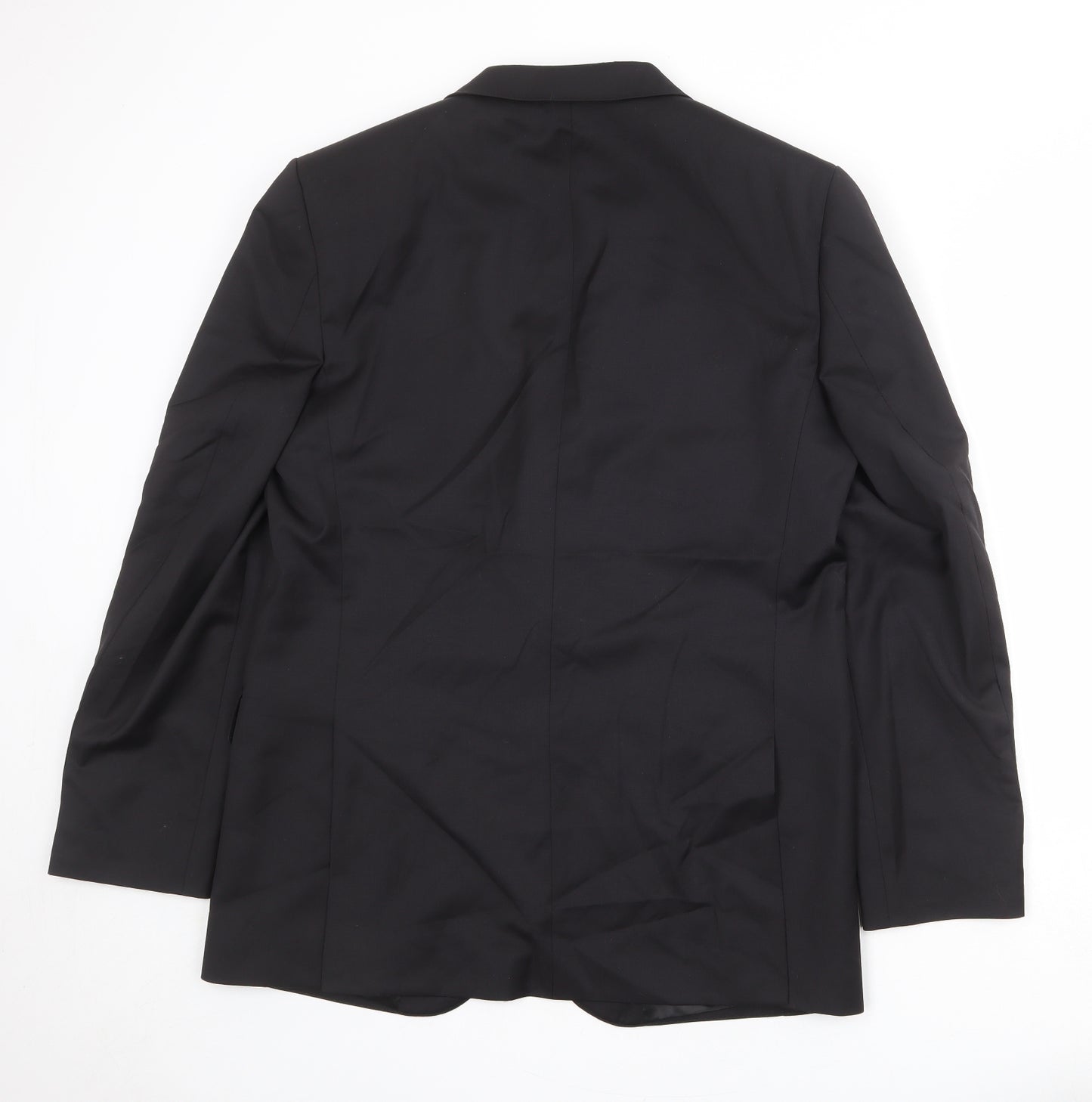 Autograph Mens Black Polyester Jacket Suit Jacket Size 42 Regular