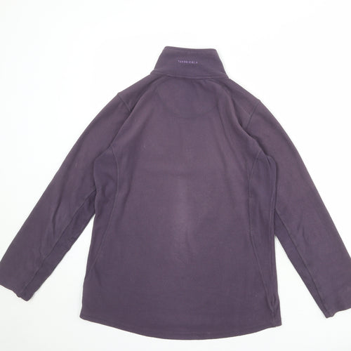 Technicals Womens Purple Polyester Pullover Sweatshirt Size 10 Zip