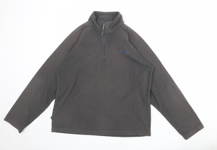 Mountain Life Mens Grey Paisley Polyester Pullover Sweatshirt Size S