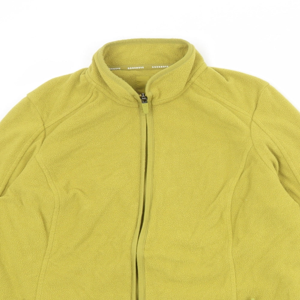 GOODMOVE Womens Green Jacket Size 14 Zip
