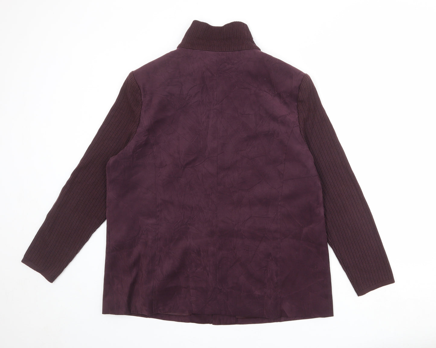 Oscar B Womens Purple Jacket Size 20 Zip