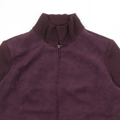 Oscar B Womens Purple Jacket Size 20 Zip