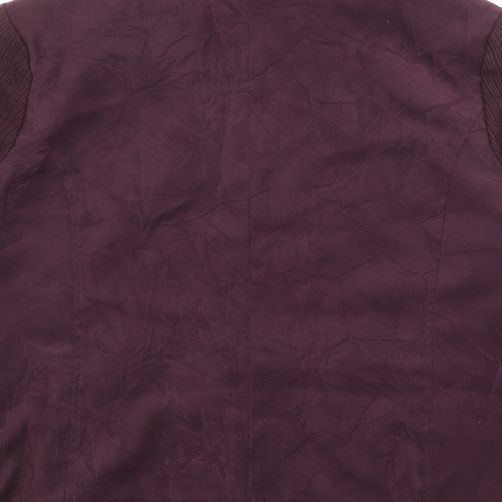 Oscar B Womens Purple Jacket Size 20 Zip
