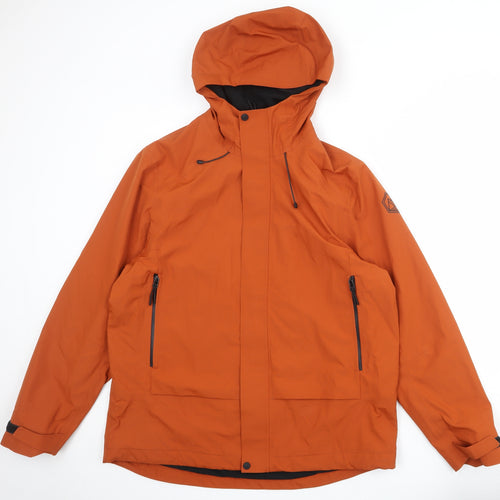 Marks and Spencer Mens Orange Windbreaker Jacket Size XL Zip