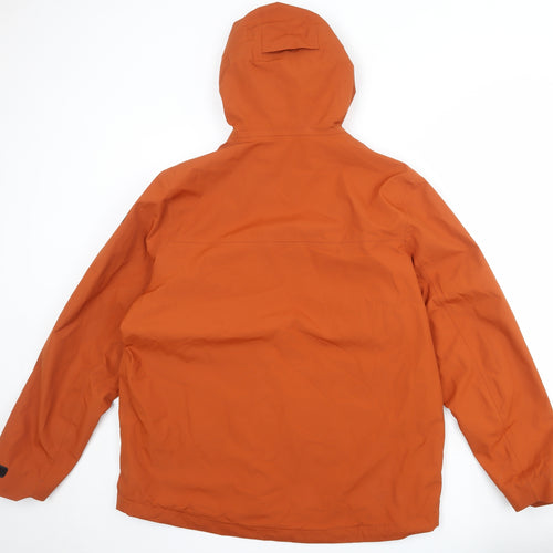Marks and Spencer Mens Orange Windbreaker Jacket Size XL Zip