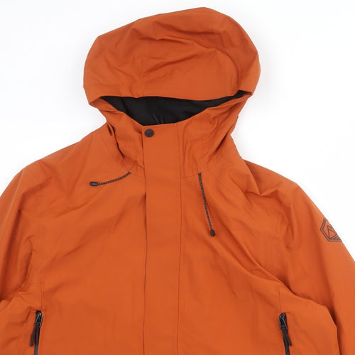 Marks and Spencer Mens Orange Windbreaker Jacket Size XL Zip