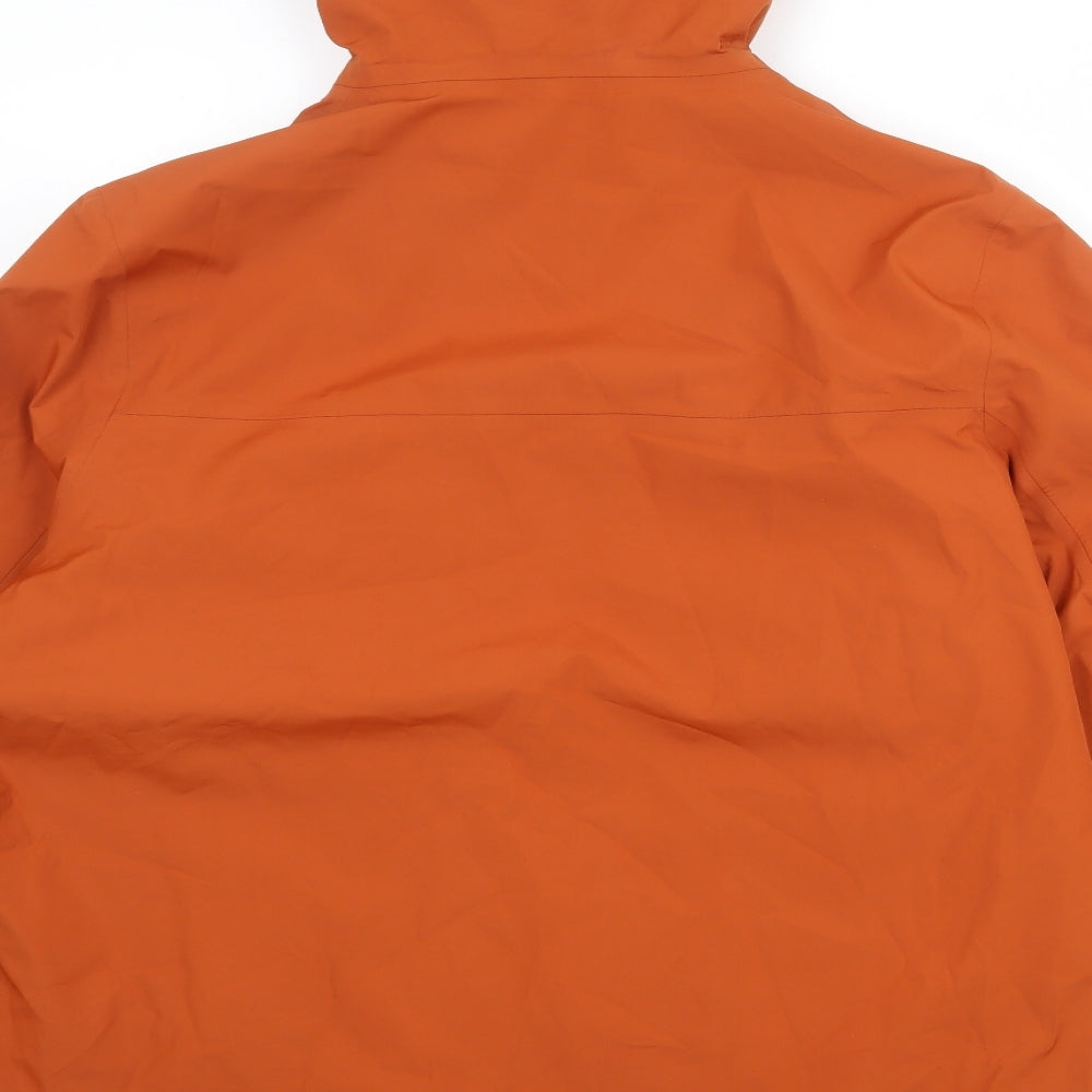 Marks and Spencer Mens Orange Windbreaker Jacket Size XL Zip