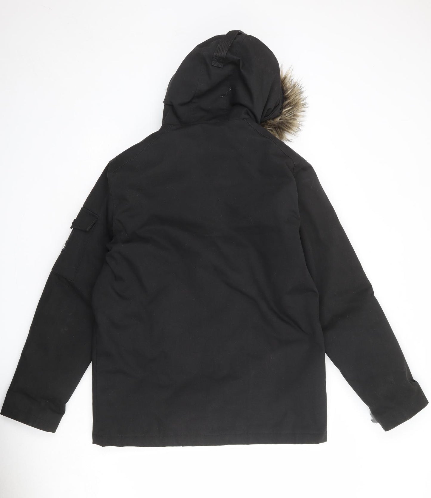 FORAY Mens Black Windbreaker Jacket Size M Zip