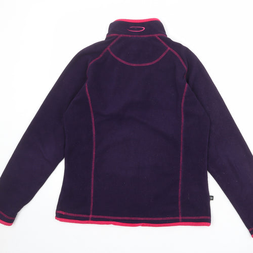 Mountain Life Womens Purple Polyester Pullover Sweatshirt Size 10 Zip