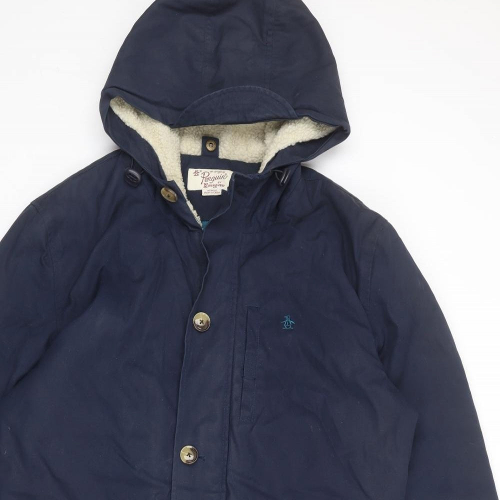 Penguin Mens Blue Jacket Size M Zip
