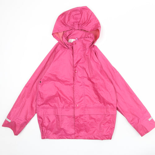 Wetplay Girls Pink Rain Coat Coat Size 11-12 Years Zip