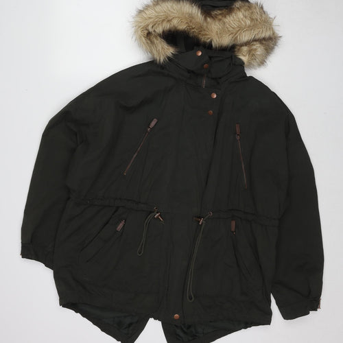 Zara Womens Green Jacket Size M Zip