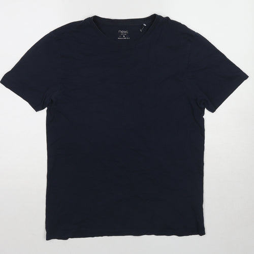 NEXT Mens Blue Cotton T-Shirt Size S Round Neck