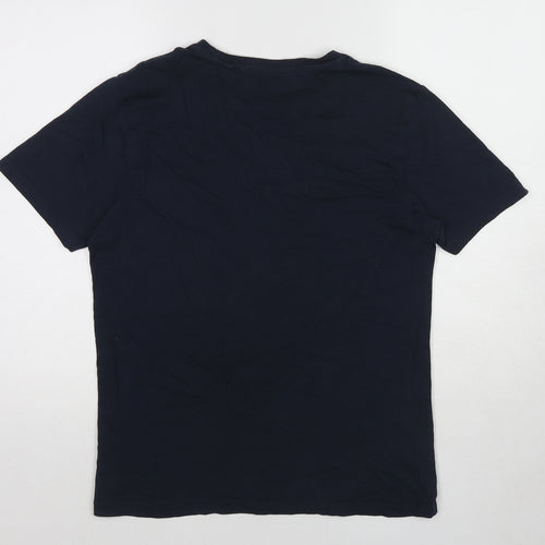NEXT Mens Blue Cotton T-Shirt Size S Round Neck
