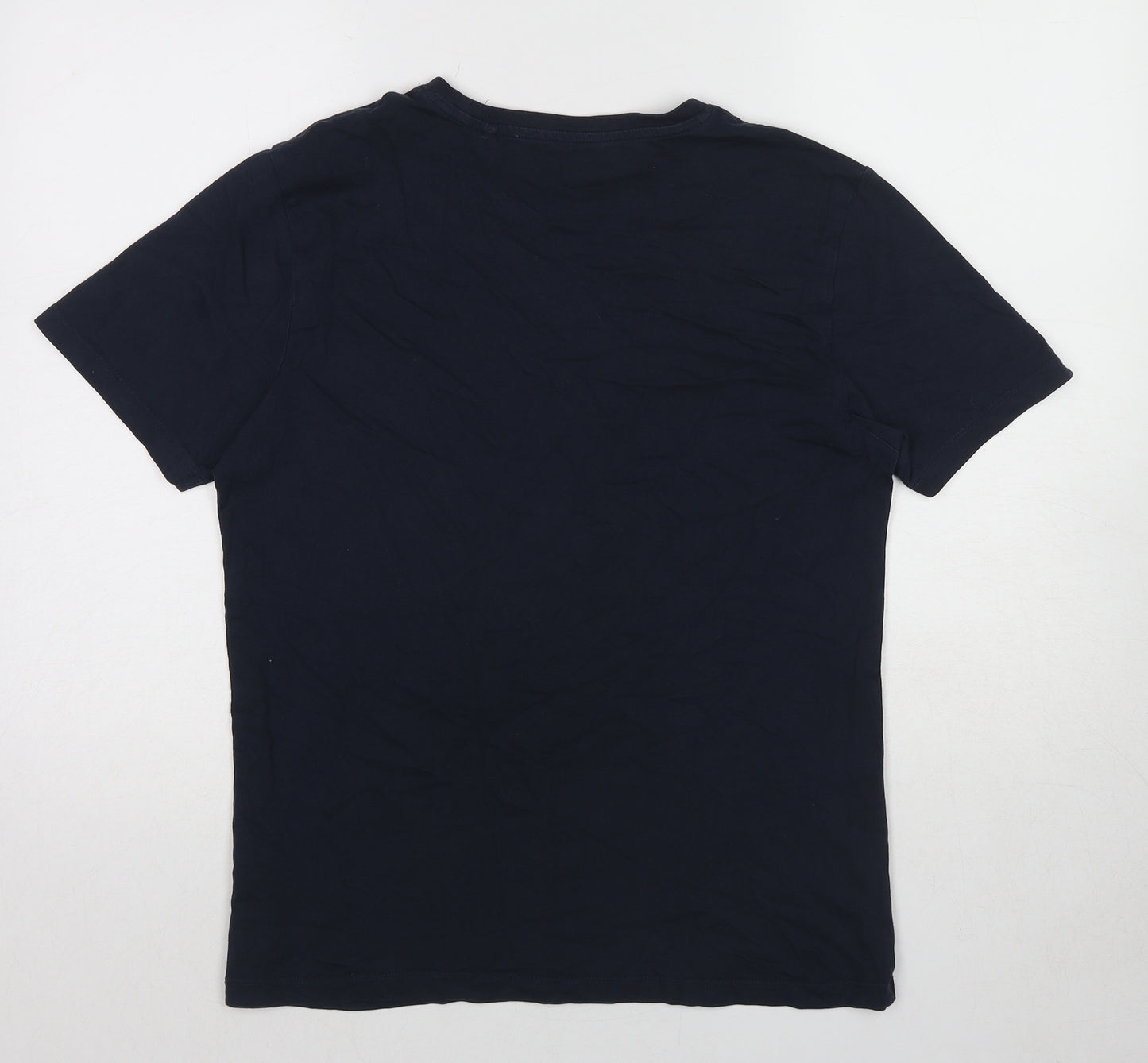 NEXT Mens Blue Cotton T-Shirt Size S Round Neck