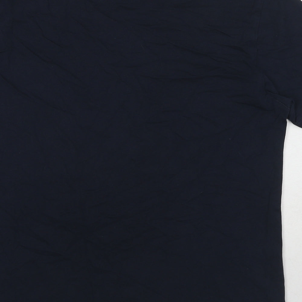 NEXT Mens Blue Cotton T-Shirt Size S Round Neck