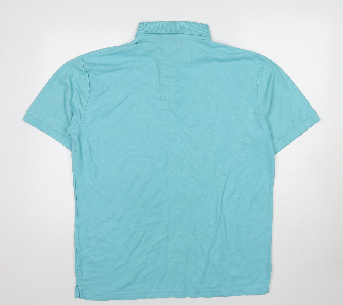 Polo Ralph Lauren Mens Blue Cotton Polo Size 2XL Collared Button