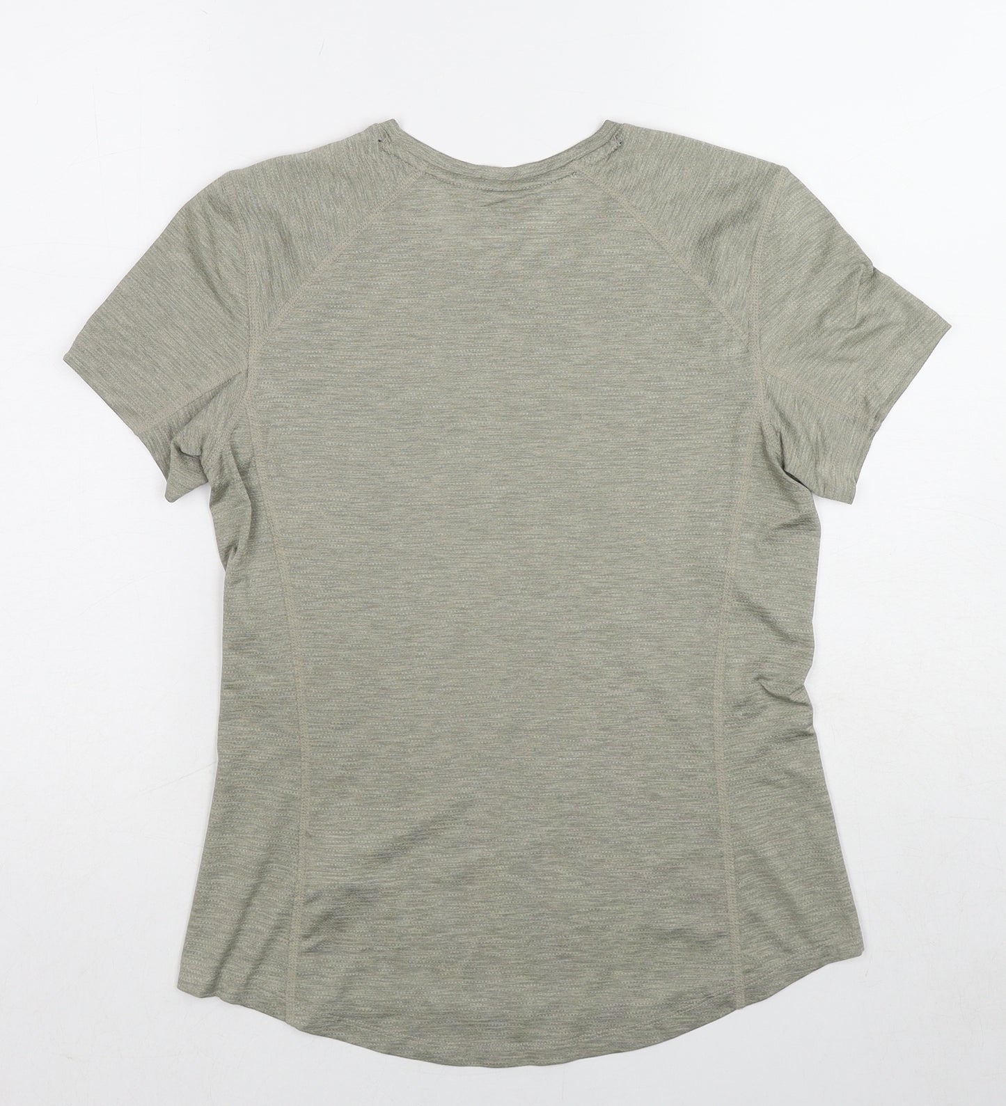 H&M Womens Green Polyester Pullover T-Shirt Size S Crew Neck Pullover