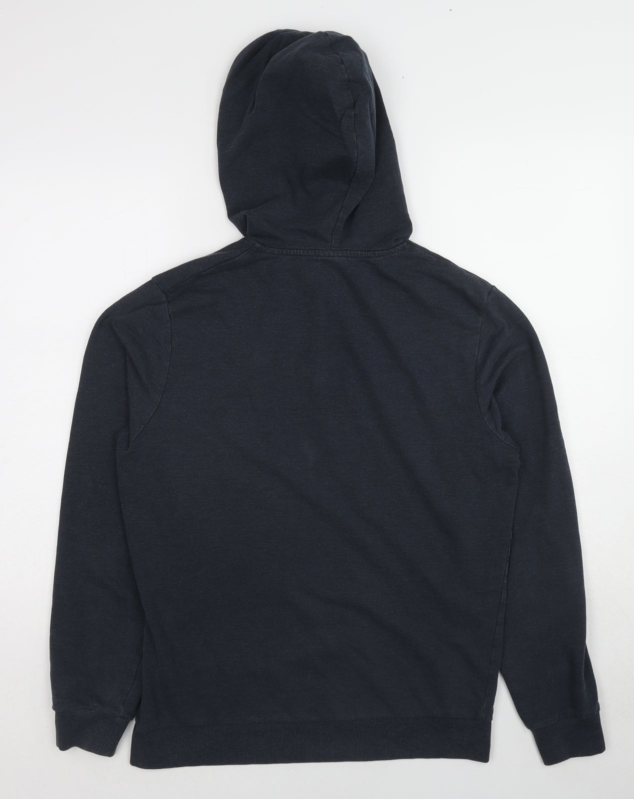 JACK & JONES Mens Blue Cotton Pullover Hoodie Size M