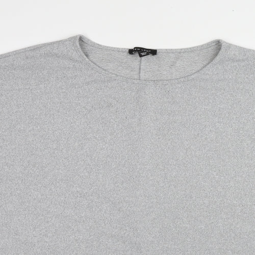 New Look Womens Grey Round Neck Polyester Pullover Jumper Size L