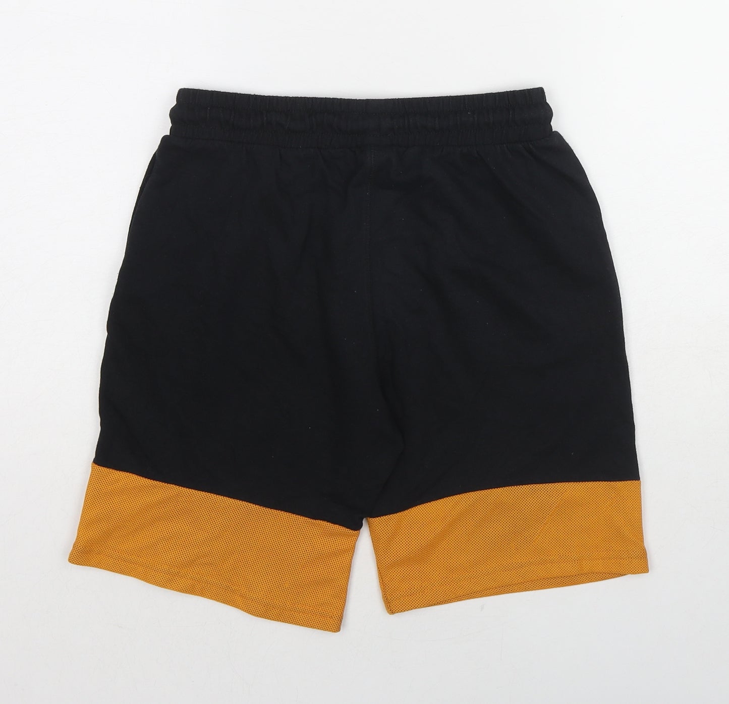 Space Jam Boys Black Colourblock Cotton Sweat Shorts Size 12-13 Years Regular