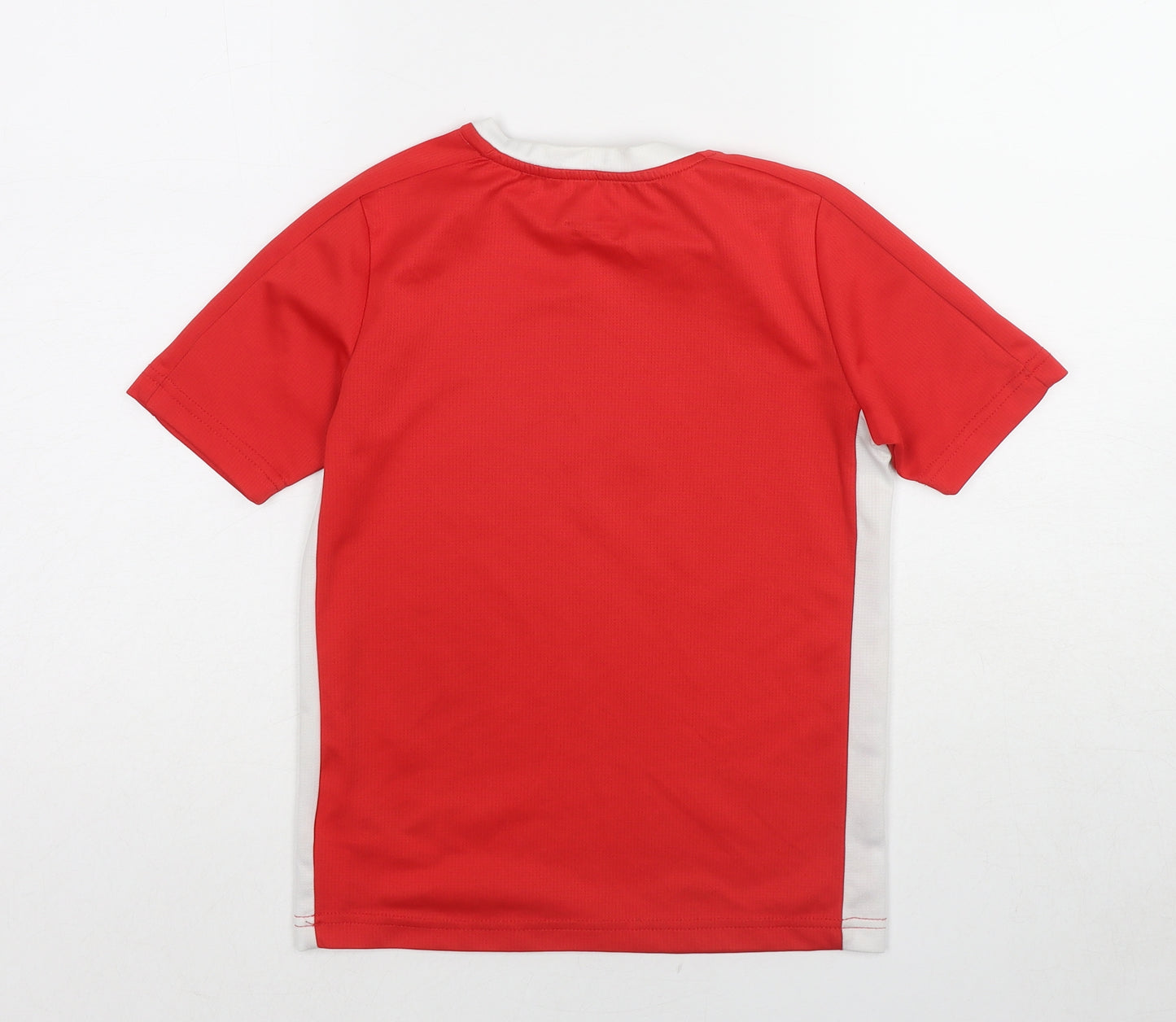 Sondico Boys Red Polyester Basic T-Shirt Size 9-10 Years Round Neck Pullover