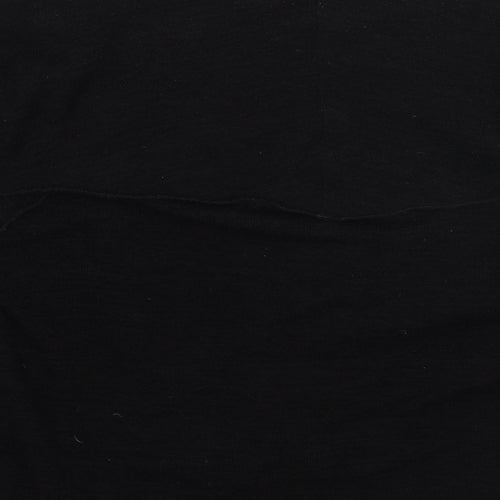 Chianti Womens Black V-Neck Polyester Cardigan Jumper Size L