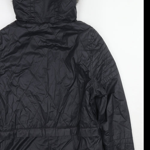 Blonde + Blonde Womens Black Jacket Size 12 Zip