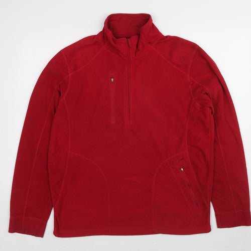 Sport Performance Womens Red Polyester Pullover Sweatshirt Size L Pullover