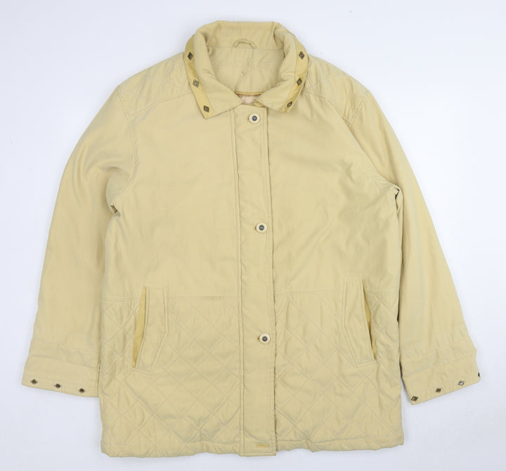 Astraka Womens Yellow Jacket Size L Zip