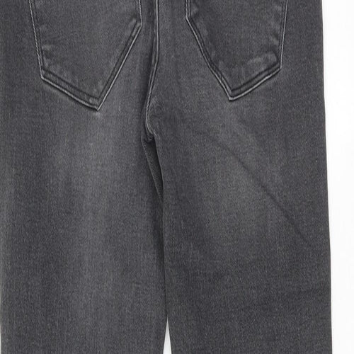 H&M Womens Black Polyester Skinny Jeans Size 10 Regular Button
