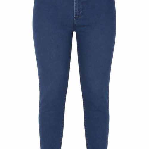 Denim & Co. Womens Blue Cotton Skinny Jeans Size 12 Regular Zip