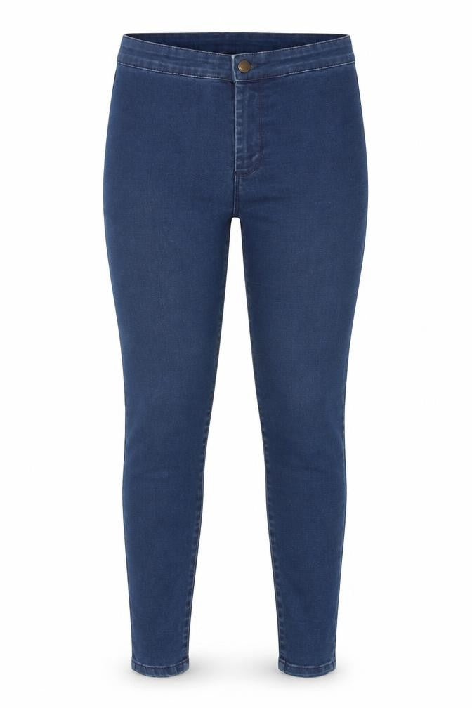 Denim & Co. Womens Blue Cotton Skinny Jeans Size 12 Regular Zip