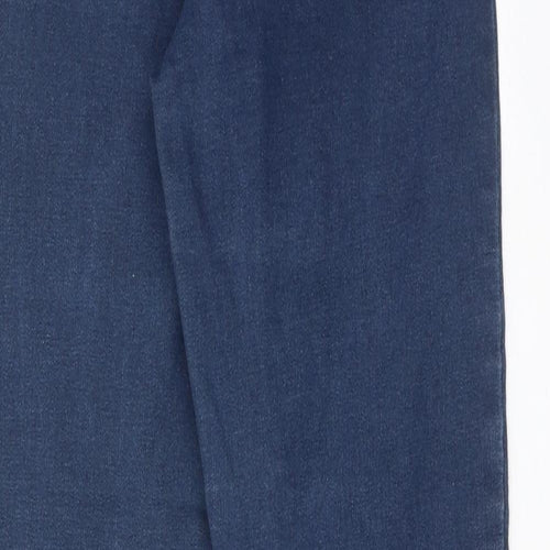 Denim & Co. Womens Blue Cotton Skinny Jeans Size 12 Regular Zip