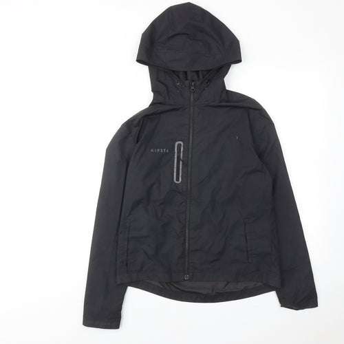 DECATHLON Boys Black Basic Jacket Jacket Size 14 Years Zip