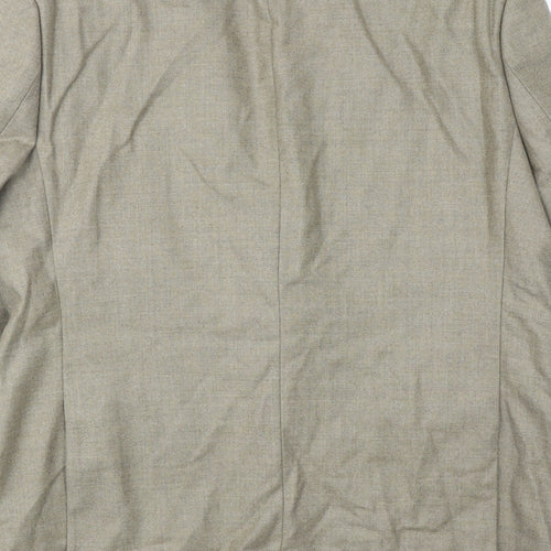 Hugo James Mens Beige Wool Jacket Suit Jacket Size 42 Regular