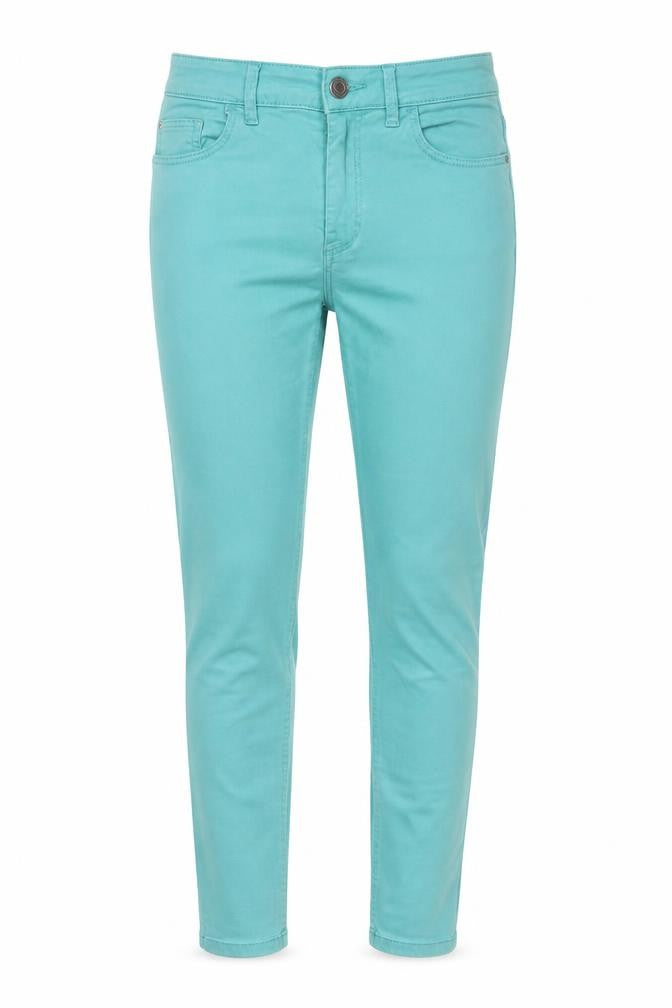Marks and Spencer Womens Blue Cotton Skinny Jeans Size 8 Regular Zip