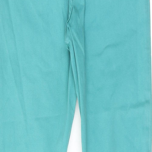 Marks and Spencer Womens Blue Cotton Skinny Jeans Size 8 Regular Zip