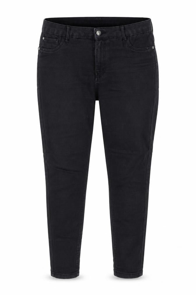 Denim & Co. Womens Black Cotton Skinny Jeans Size 14 Regular Zip